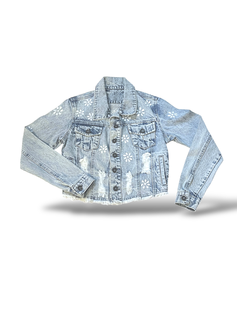 CASACA JEAN BORDADO S