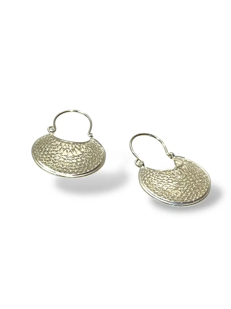 [TJR210] PAR DE ARETES IDENTIDAD EN PLATA