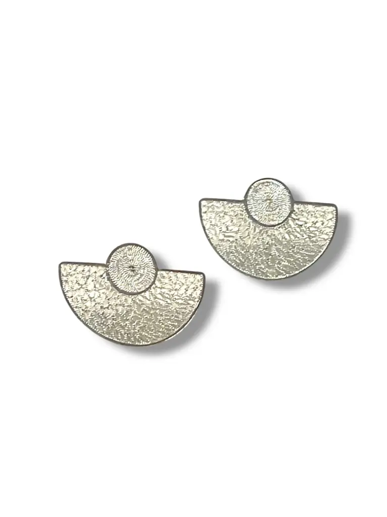TJR212 - PAR DE ARETES IDENTIDAD EN PLATA