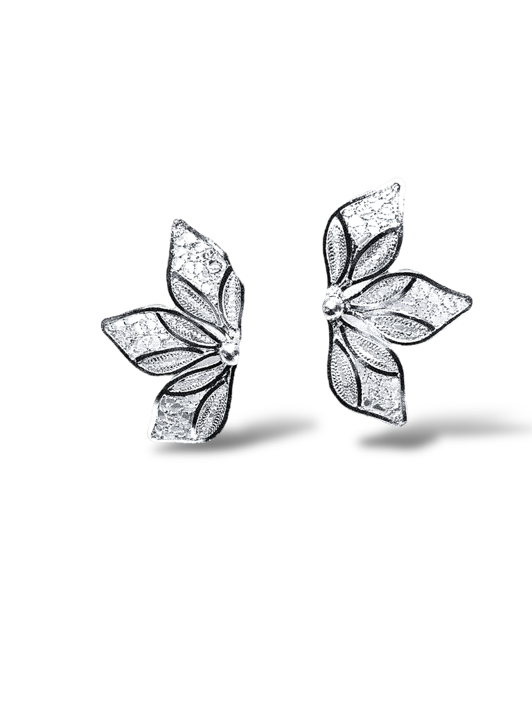 [TJR214] PAR DE ARETES IDENTIDAD EN PLATA