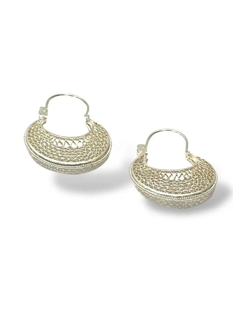 TJR29 - PAR DE ARETES IDENTIDAD EN PLATA