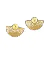 TJR312 - PAR DE ARETES IDENTIDAD EN PLATA