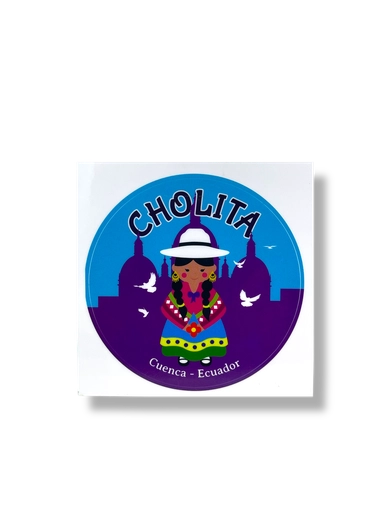 [9T5] STICKER CHOLA CUENCANA