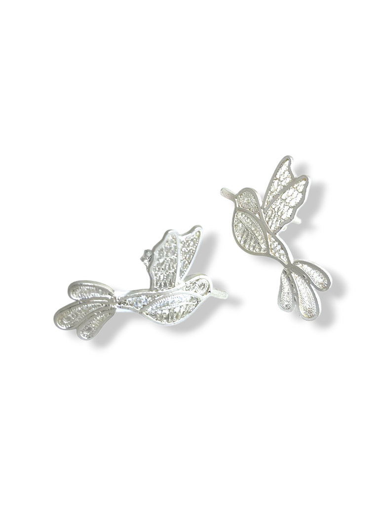 TJR239 - PAR DE ARETES IDENTIDAD EN PLATA