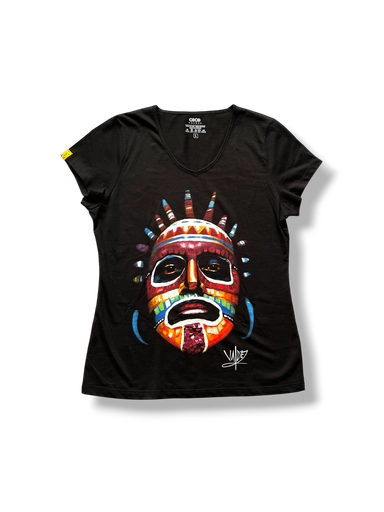 [CONML] CAMISETA MUJER NEGRO HUMA TALLA L