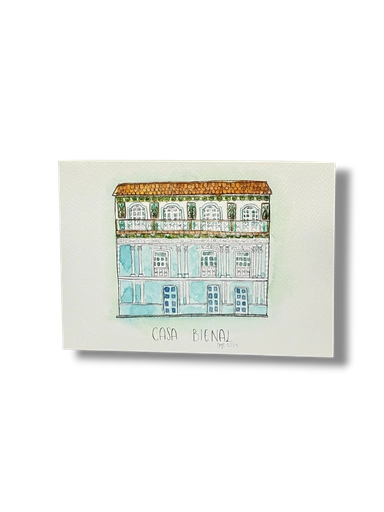 [DM003] OBRA ACUARELA CASA, A5 (CASA BIENAL)
