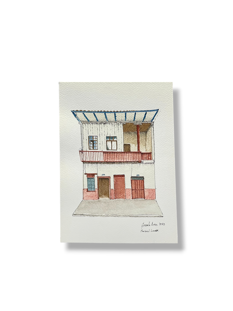[GA002] OBRA ACUARELA CASA, A5 (MARISCAL LAMAR)