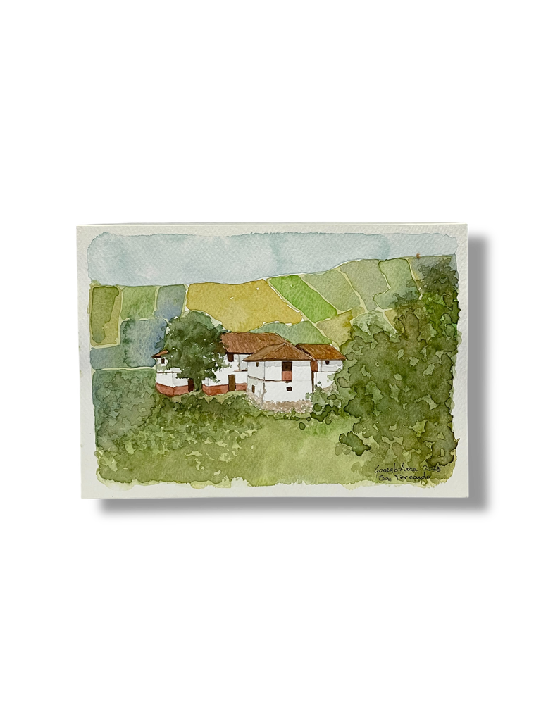 GA012 - OBRA ACUARELA PAISAJE, A5 (SAN FERNANDO)