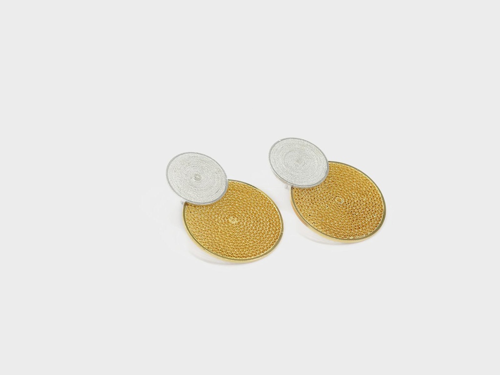 TJAF41 - PAR ARETES IDENTIDAD EN PLATA