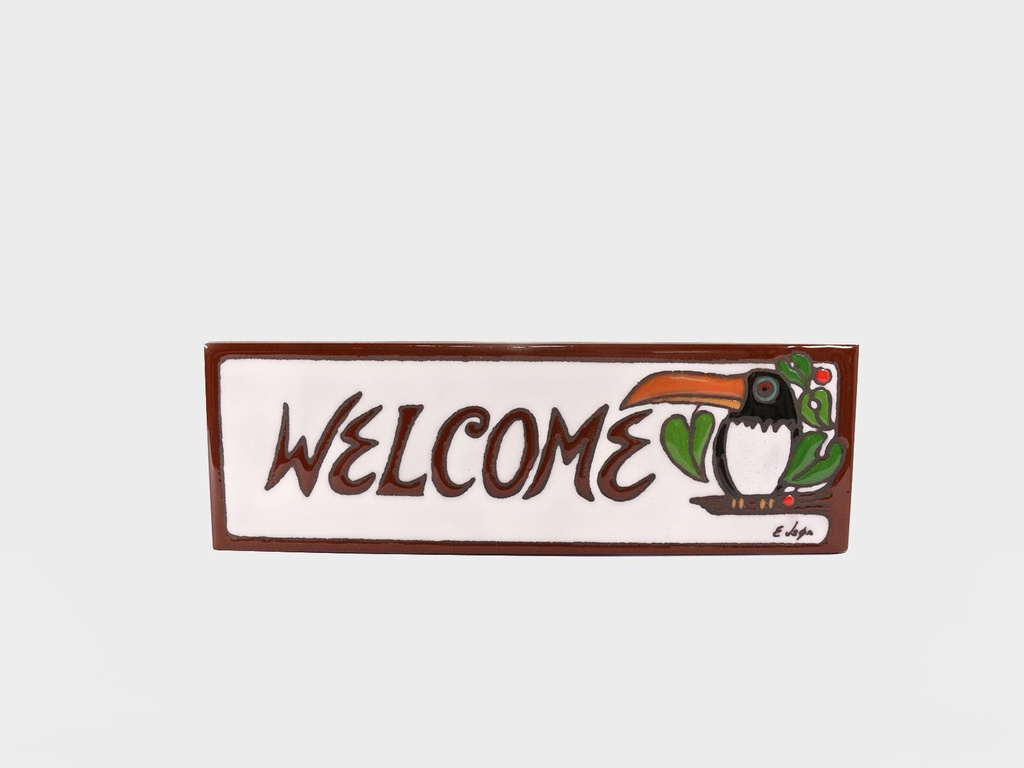 1AP131 - PLACA 10X30 BIENVENIDO WELCOME