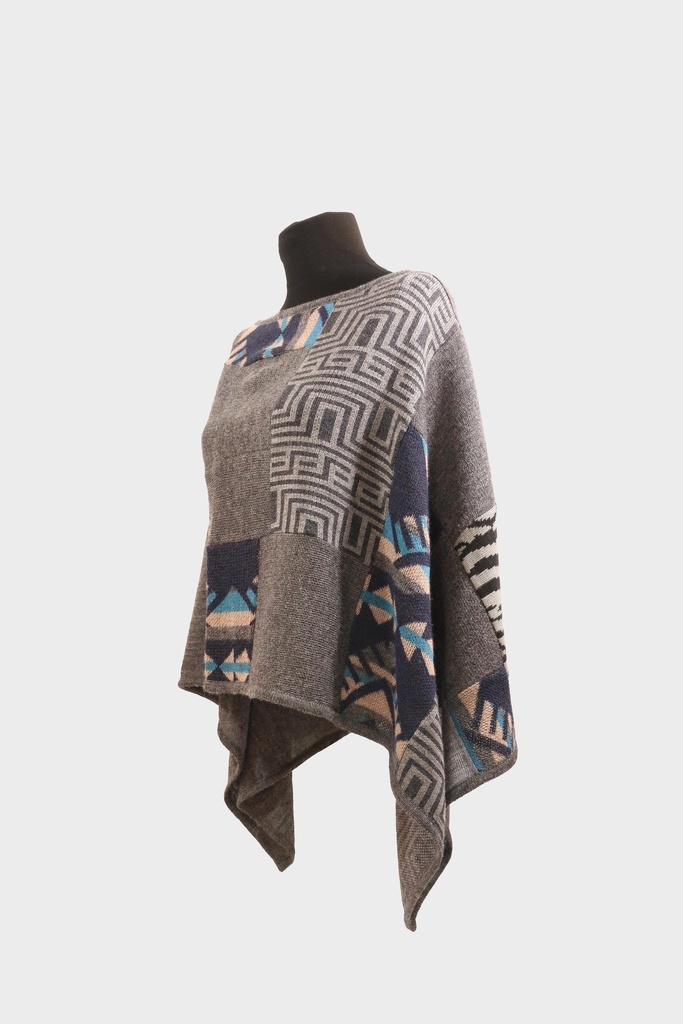 KPO12 - PONCHO CUADRADO S/C MOSAICO