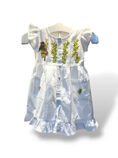 [5V2] 5V2 - VESTIDO BORDADO T/2